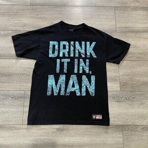 Y2J WWE T Shirt Size M The Gift Of Chris Jericho Drink It In Man Wrestling Black